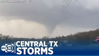 Tornadoes and storms leave damage across central Texas