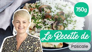 Recette des escalopes de poulet à la crème et champignons - 750g