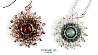 Continued Circle Earrings Tutorial - DIY Jewelry Making Tutorial by PotomacBeads