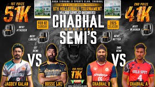 CHABHAL vs JK A || FINAL VOLLEYBALL MATCH LIVE || CHABHAL || 51K \u0026 41K || @FineSportsLive