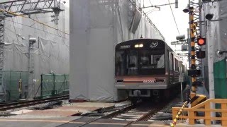 高架工事中の阪急淡路駅付近　Hankyu  Awaji Station under construction　(2016.1)