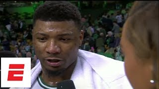 Marcus Smart on coming back for Celtics' Game 5 win over Bucks: 'The doctor did a great job' | ESPN