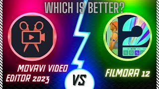 Filmora 12 vs Movavi video editor 2023 | Best video editing software