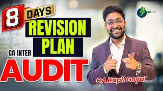 8 Days CA Inter Audit Revision plan by CA Kapil Goyal - Best plan according to ABC Analysis