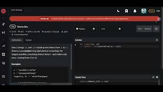 Codewars | Two to One | Python 7 kyu