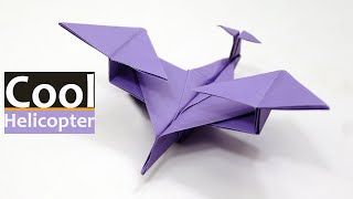 Origami Helicopter instructions - Cool Paper Helicopter