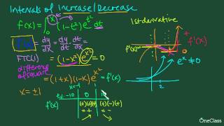 Calculus: Interval of Increase & Decrease (MATH1XX3 Past Exam) - OneClass