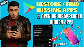 How To Restore Missing Apps On Samsung/Android || Find Missing/Disappeared Apps || Open Hidden Apps