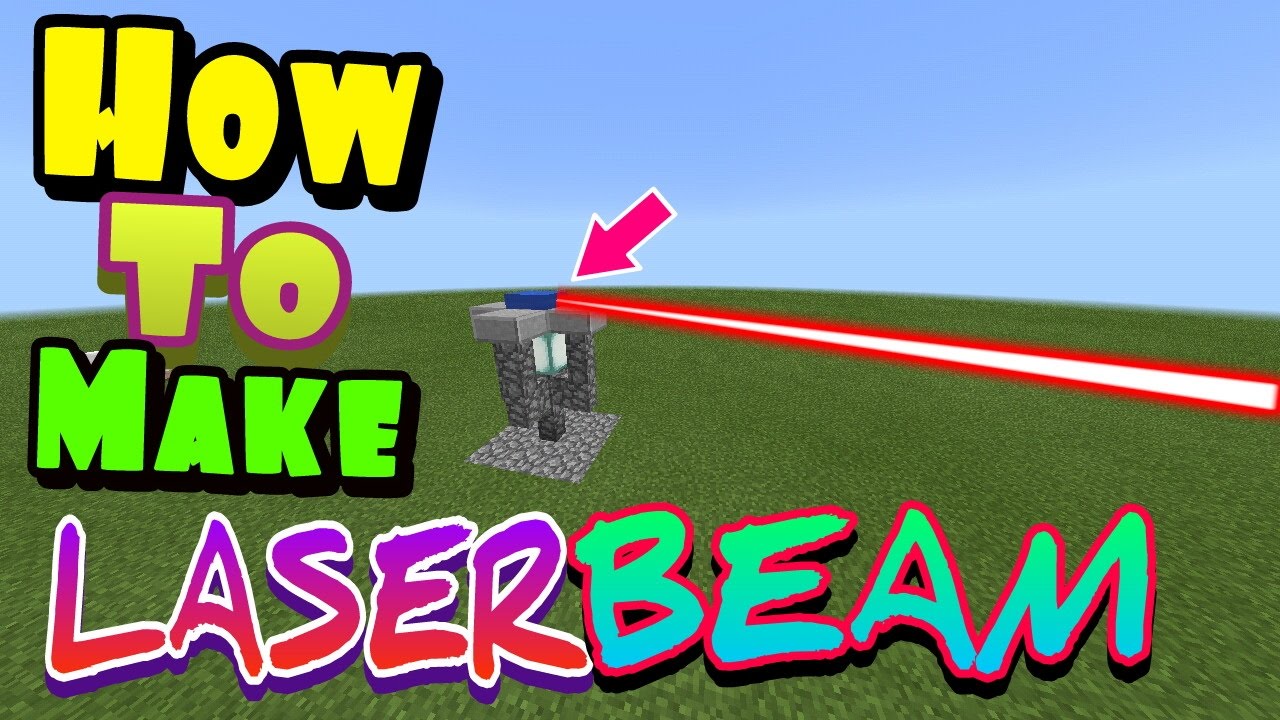 HOW TO MAKE LASER BEAM !!! | Minecraft PE - YouTube