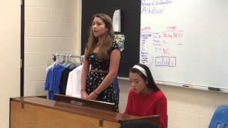 Elizabeth Avila And Grace Singing Cover of "Young And Beautiful" by Lana Del Rey