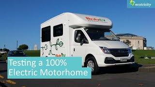 Testing a 100% electric motorhome