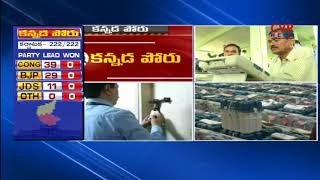 గెలుపోటములపై ఎవరి లెక్కలు వారివే..| హంగ్ అసెంబ్లీ దిశగా ఫలితాలు | Congress Party Lead in Karnataka