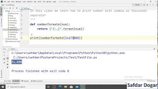 Python Program Print Number with Commas as Thousands Separator in Python