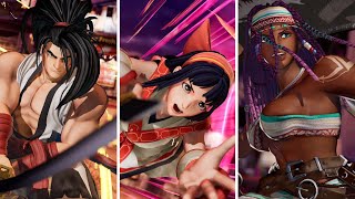 【KOF15 newDLC】サムスピ 超必殺, Climax, イントロ, 挑発, 勝利 - The King of Fighters XV TEAM SAMURAI Special Moves