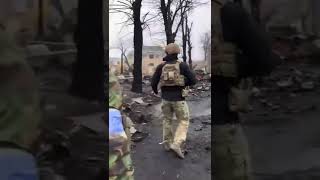 Destroyed RUSSIAN convoy in Bucha Kyiv #shorts #russiaukrainewar #ukrainewar #warinukraine