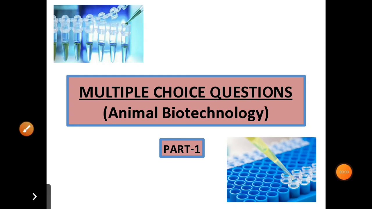 MCQ # Test 1 (part 1) # Animal Biotechnology - YouTube