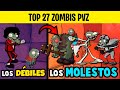 TOP 27 ZOMBIS MOLESTOS PVZ del PEOR al MEJOR