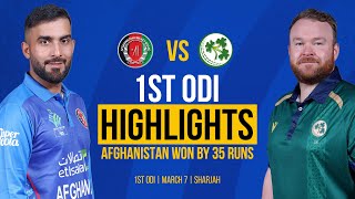 Afghanistan vs Ireland | FULL MATCH HIGHLIGHTS | 1st ODI | Ireland Tour of Afghanistan 2024 | ACB