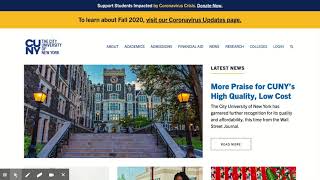 CUNY Admissions Application