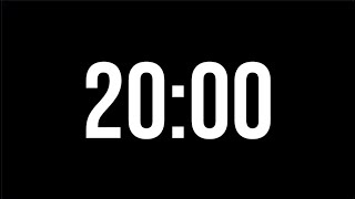 20 Minute Countdown Timer | Minimal