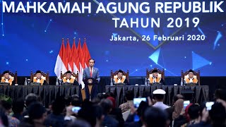 Presiden Menghadiri Sidang Pleno Istimewa Laporan Tahunan MA Tahun 2019, 26 Februari 2020