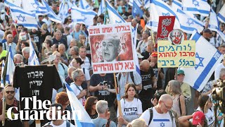 Israeli protesters rally in Jerusalem against Benjamin Netanyahu's government