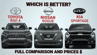 Which is better? 2024 Toyota Rav-4 vs 2024 Nissan Rogue vs 2024 Kia sportage