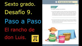 SEXTO GRADO DESAFÍO 9 PASO A PASO El rancho de don Luis