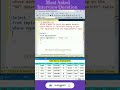 #sql interview question #shorts #sql #sqlinterviewquestion #query #fun @SekharAcademy1