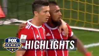 Robert Lewandowski taps in the equalizing goal vs. Dortmund | 2017 German Super Cup Highlights