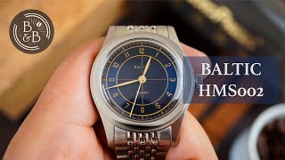 Baltic's Sector Dials \u0026 Beautiful Design Language - Baltic HMS 002 Blue Gilt Review - B\u0026B