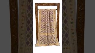 Pure Georgette silk handloom Banarasi Saree