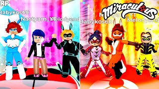 ALL TRANSFORMATION DO GRUPO NO MIRACULOUS RP - MIRACULOUS ROBLOX!