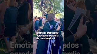 Graduados agradecen a guardia de la universidad #univisionnoticias