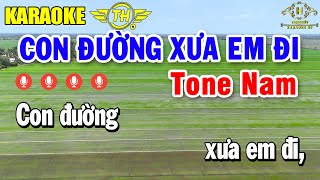 Con Đường Xưa Em Đi Karaoke Tone Nam ( Bm ) Nhạc Sống Quá Hay | Trọng Hiếu