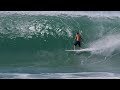 mitch crews tests out the fox tail at big kirra