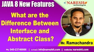 Java 8 Features Tutorials | What are the Difference Between Interface and Abstract Class?