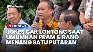 Jokes Ala Cak Lontong saat Umumkan Hasil Perolehan Suara Pilkada Jakarta, Pramono-Rano Menang