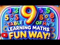 Table Of Nine| Educational Video | Maths Table | Learning Math Fun Way | BlubooToons