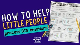 Behavior Reflection Sheets