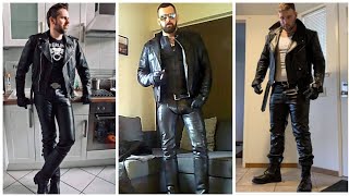 Tremendous leather pants outfit for men and boys#2022