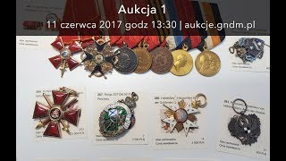 Imponujące ordery i żetony na aukcji