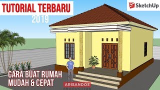 Tutorial Terbaru Membuat Rumah Sederhana Model lama di Sketchup 2019