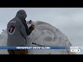 snow sculpting marks the beginning of vinterfest