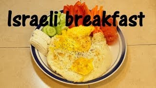 Israeli breakfast - mcPitta with eggs