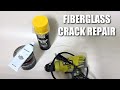 FIBERLGASS CRACK REPAIR | HOW TO REPAIR A CRACK IN A FIBERGLASS BATHTUB USING FOAM & BONDO GLASS