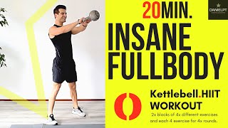 20 minute FULL BODY Kettlebell WORKOUT | HOME WORKOUT | HIIT Home Workout | Strength Cardio Workout