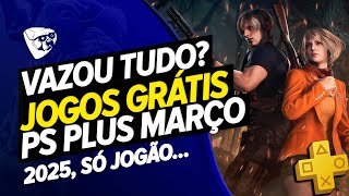 Vazou Tudo?! JOGOS GRÁTIS PSN PLUS MARÇO 2025! Só JOGÃO !!!