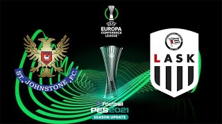 ST. JOHNSTONE VS LASK (FASE PREVIA) | EUROPA CONFERENCE LEAGUE | PES 2021/2022