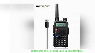 RETEVIS RT5R Handy Walkie Talkie 5W VHF UHF USB Ham Amateur Two-Way Radio Stations PTT Walkie-Talkie